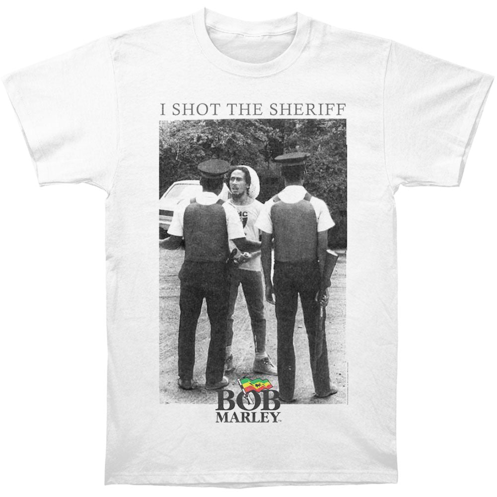 Bob Marley Catch A Fire I Shot The Sheriff T-shirt Front