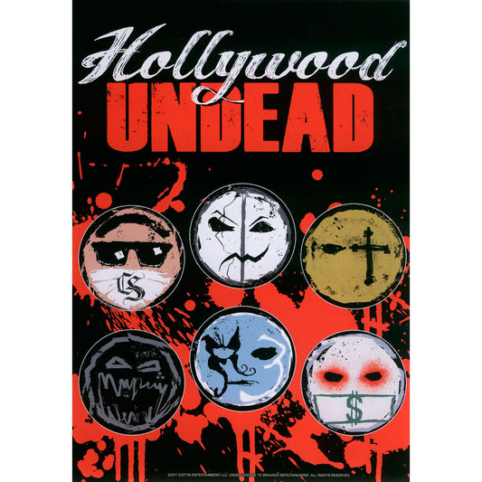 Hollywood Undead Circles Sticker Set Front