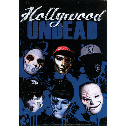 Hollywood Undead Masks Sticker Set Front