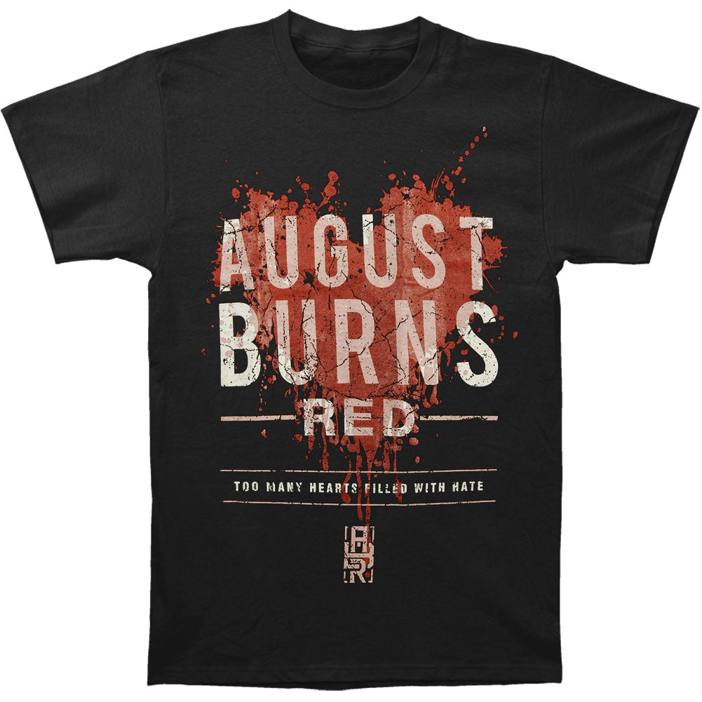 August Burns Red Hearts Filled Slim Fit T-shirt Front
