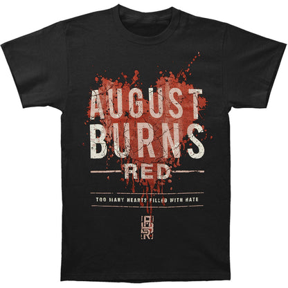August Burns Red Hearts Filled Slim Fit T-shirt Front