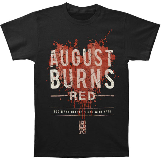 August Burns Red Hearts Filled Slim Fit T-shirt Front
