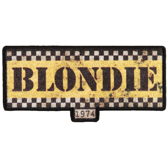 Blondie Taxi Logo Embroidered Patch Front