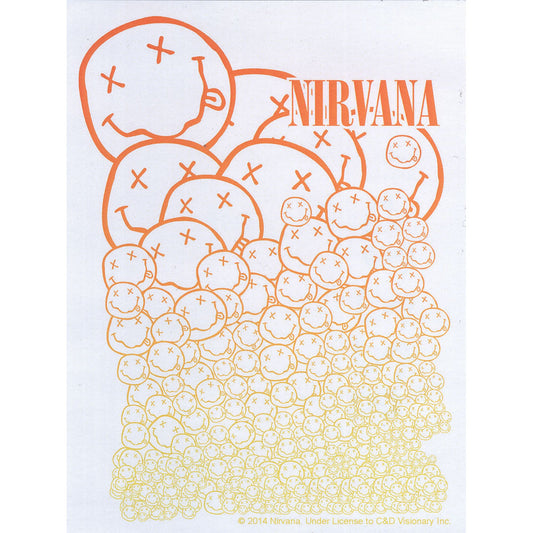 Nirvana Smiley Faces Sticker Front