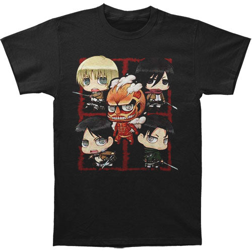 Attack On Titan SD Character Montage T-shirt