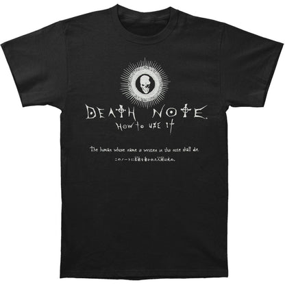 Death Note How To Use It T-shirt