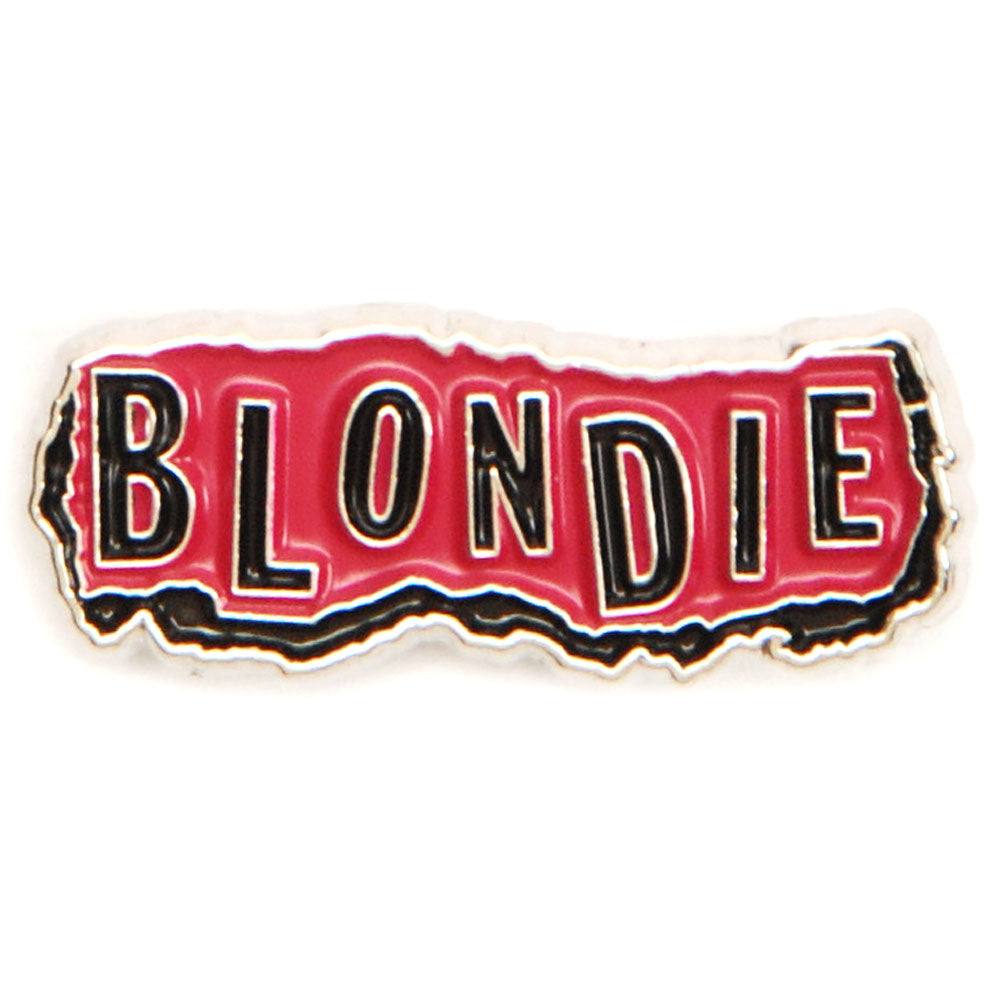 Blondie Punk Logo Pewter Pin Badge