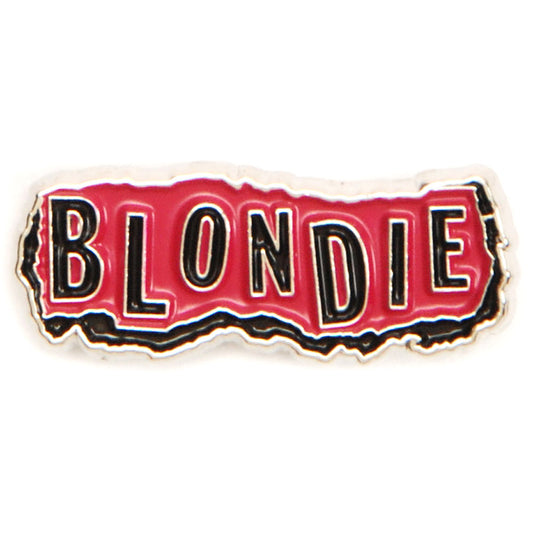 Blondie Punk Logo Pewter Pin Badge