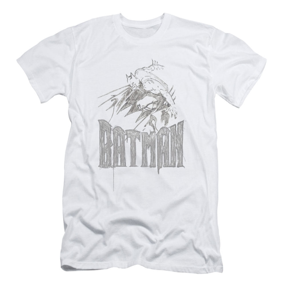 Batman Knight Sketch Slim Fit T-shirt