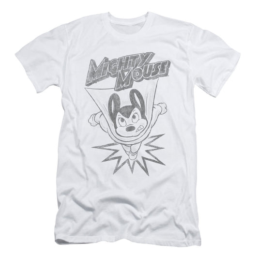 Mighty Mouse Bursting Out Slim Fit T-shirt