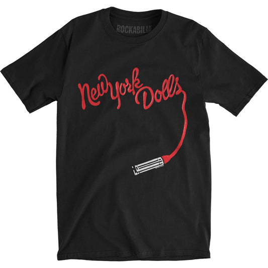 New York Dolls Lipstick Logo Slim Fit T-shirt Front