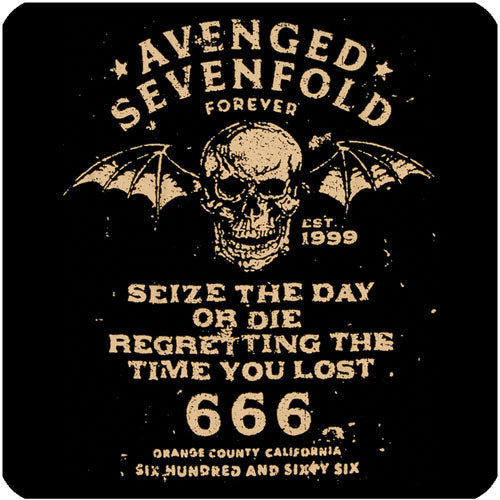 Avenged Sevenfold Seize The Day Coaster Front