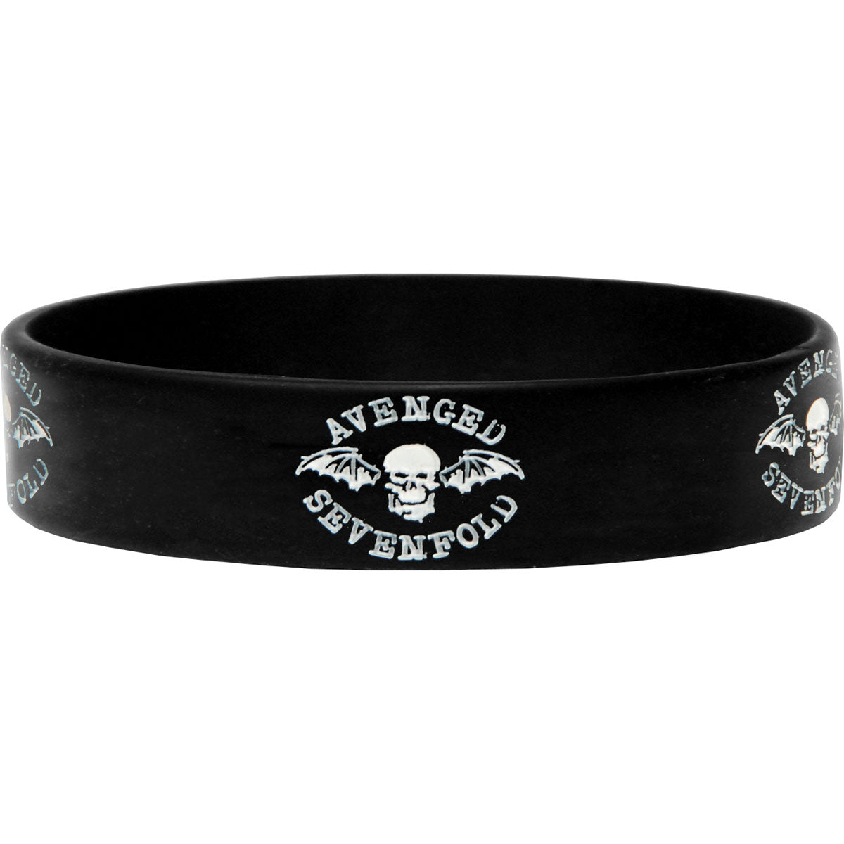Avenged Sevenfold Death Bat Rubber Bracelet Front