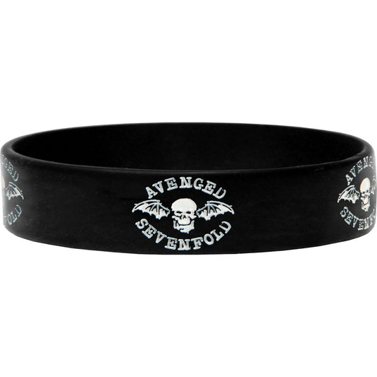 Avenged Sevenfold Death Bat Rubber Bracelet Front