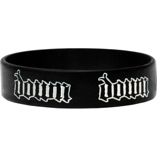 Down Logo Rubber Bracelet Front