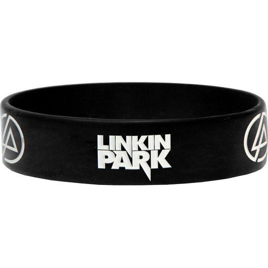 Linkin Park Classic Logos Rubber Bracelet Front