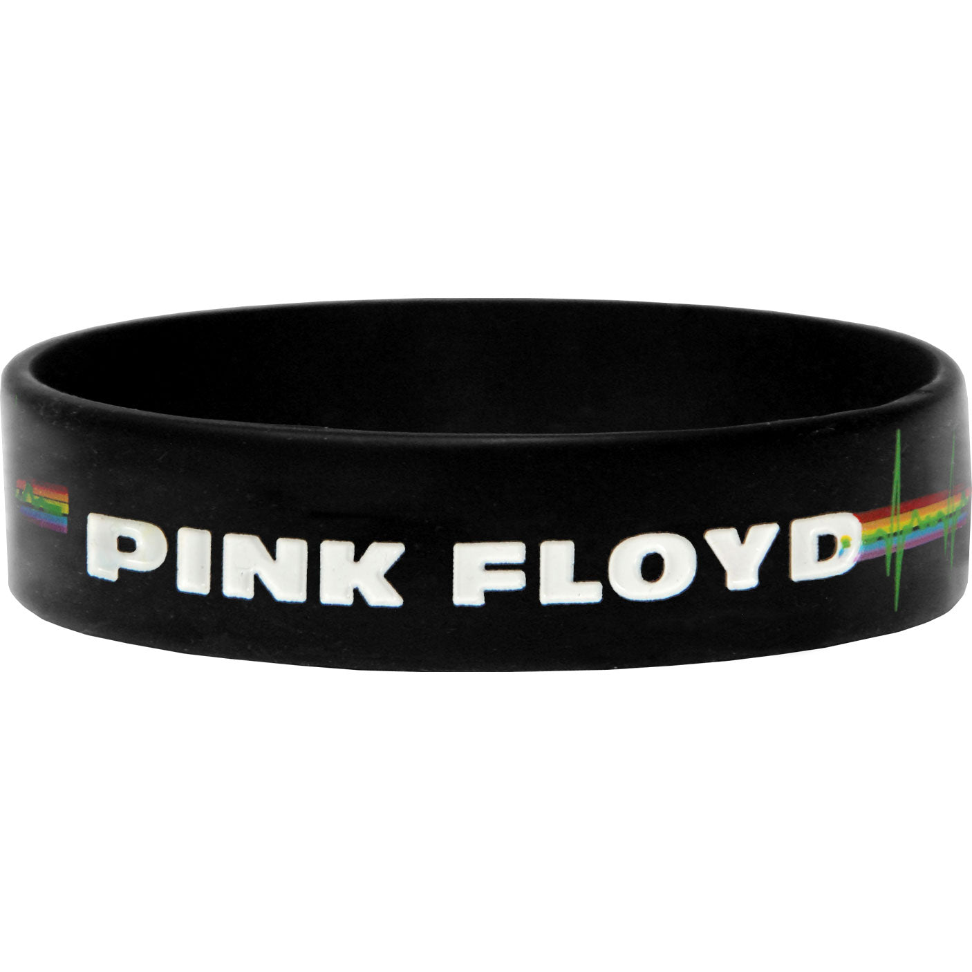 Pink Floyd Logo & Pulse Rubber Bracelet Front