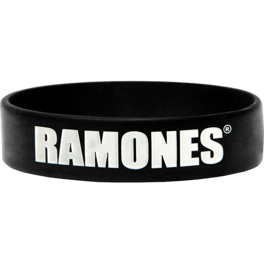 Ramones Logo Rubber Bracelet Front