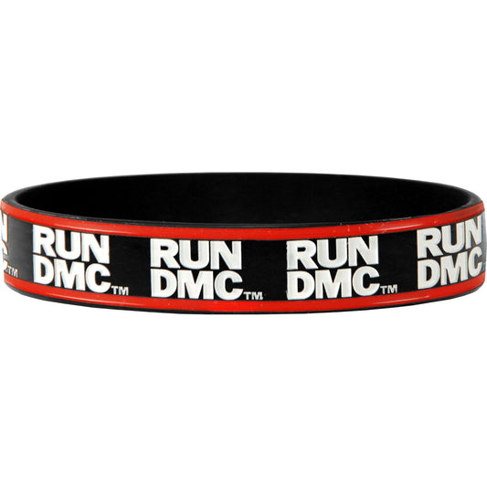 Run DMC Logo Rubber Bracelet Front