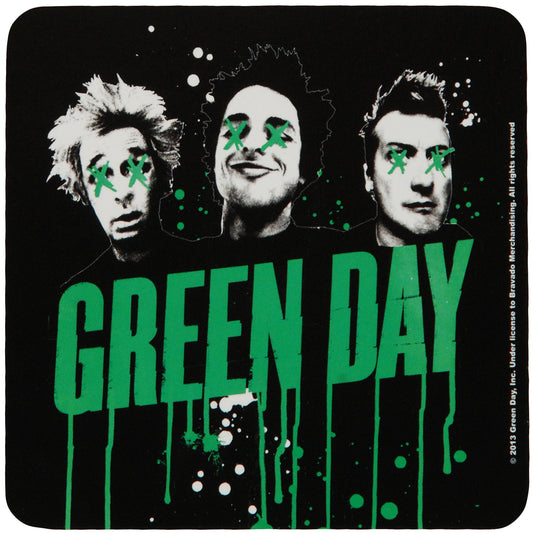 Green Day Drips Coaster Front