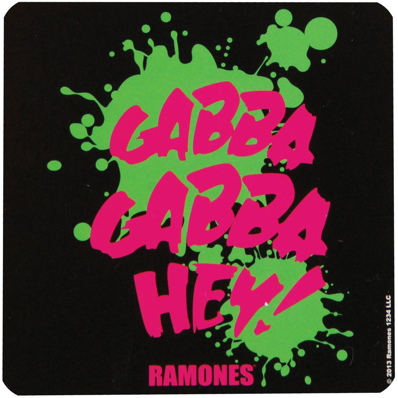 Ramones Gabba Gabba Coaster Front