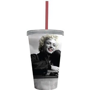 Marilyn Monroe Jeep Straw Tumbler Front