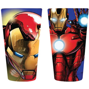 Iron Man Face & Body Pub Glass Set Front