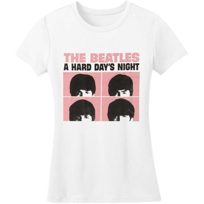A Hard Day's Night Pink Squares Junior Top