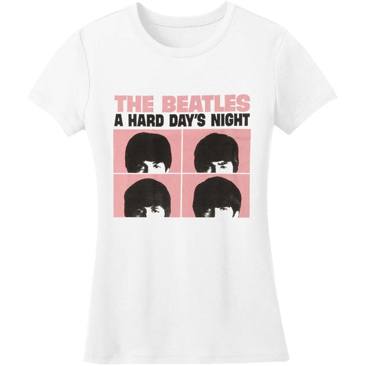 A Hard Day's Night Pink Squares Junior Top