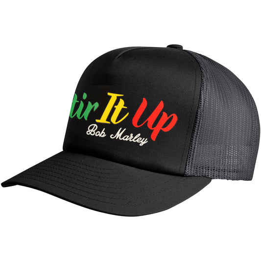 Bob Marley Stirs It Up Trucker Cap Front