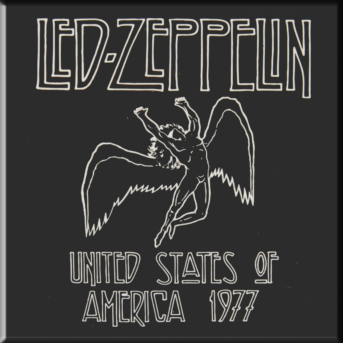 Led Zeppelin 1977 USA Tour Magnet Front