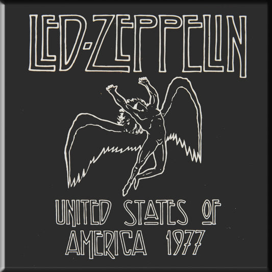 Led Zeppelin 1977 USA Tour Magnet Front