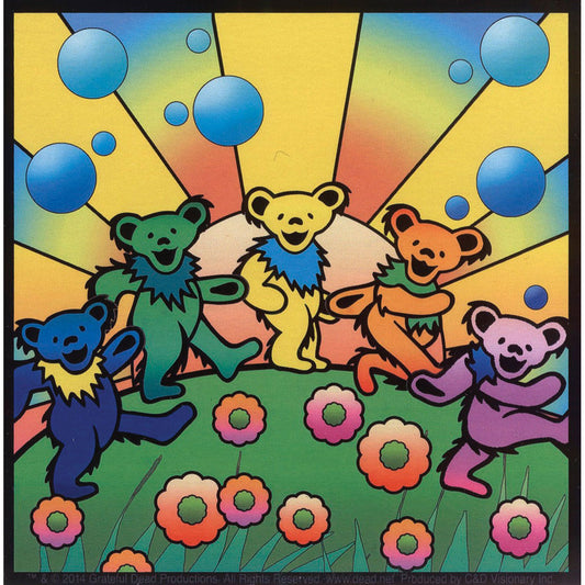 Grateful Dead Dancing Bears On Utopia Sticker Front