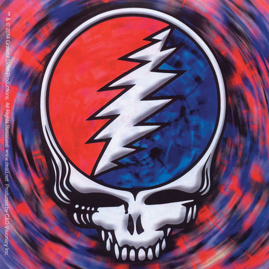 Grateful Dead Steal Your Face Spinning Sticker Front