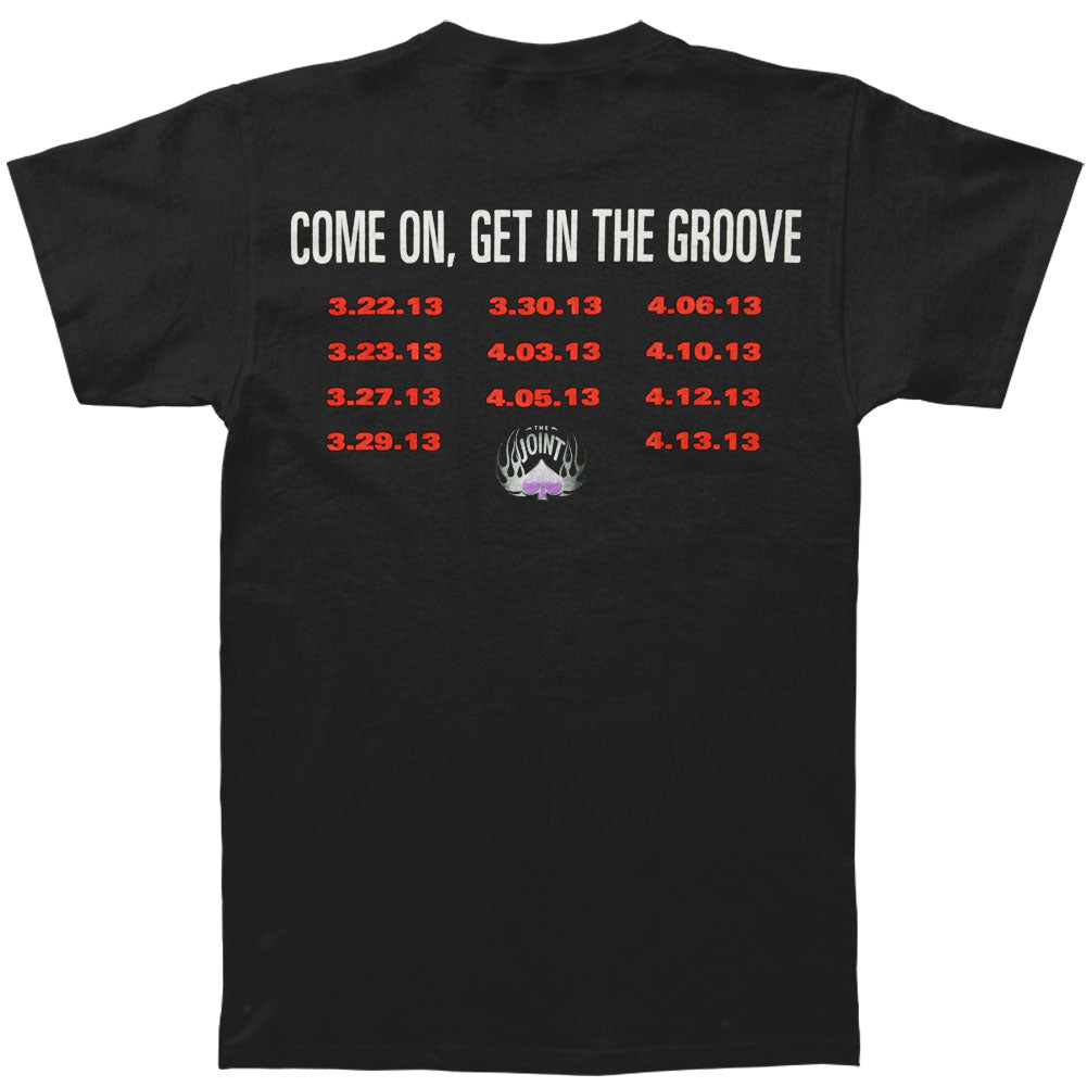 Def Leppard Excitable 2013 Spring Tour T-shirt Back