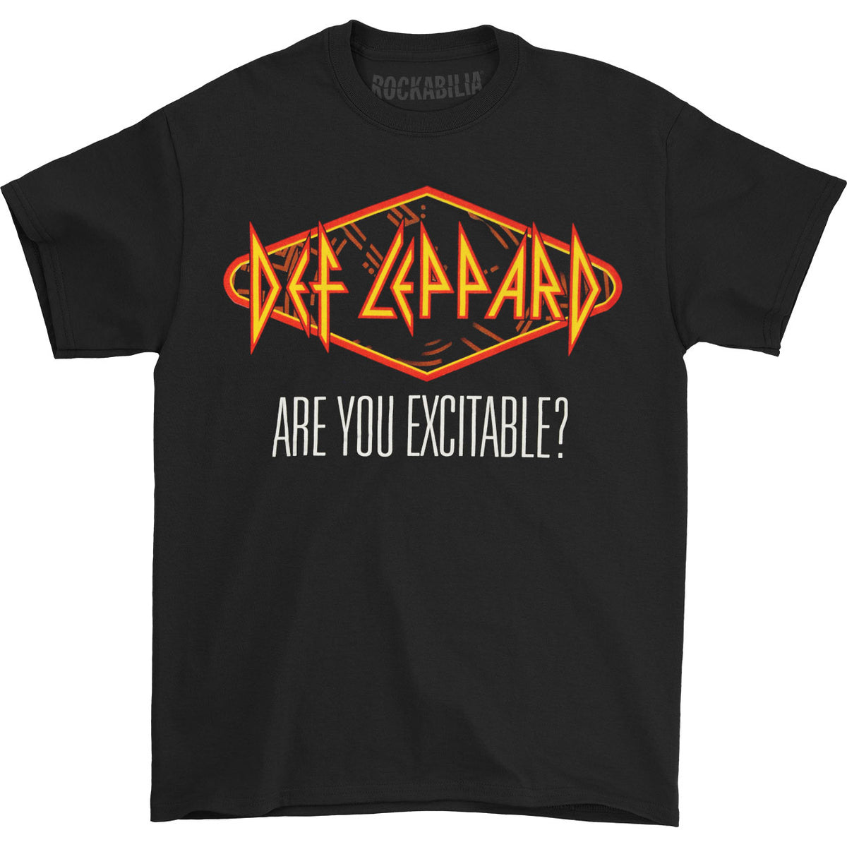 Def Leppard Excitable 2013 Spring Tour T-shirt Front