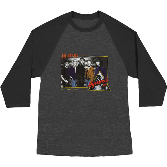 Def Leppard Hysteria 1987 Raglan Baseball Jersey Front