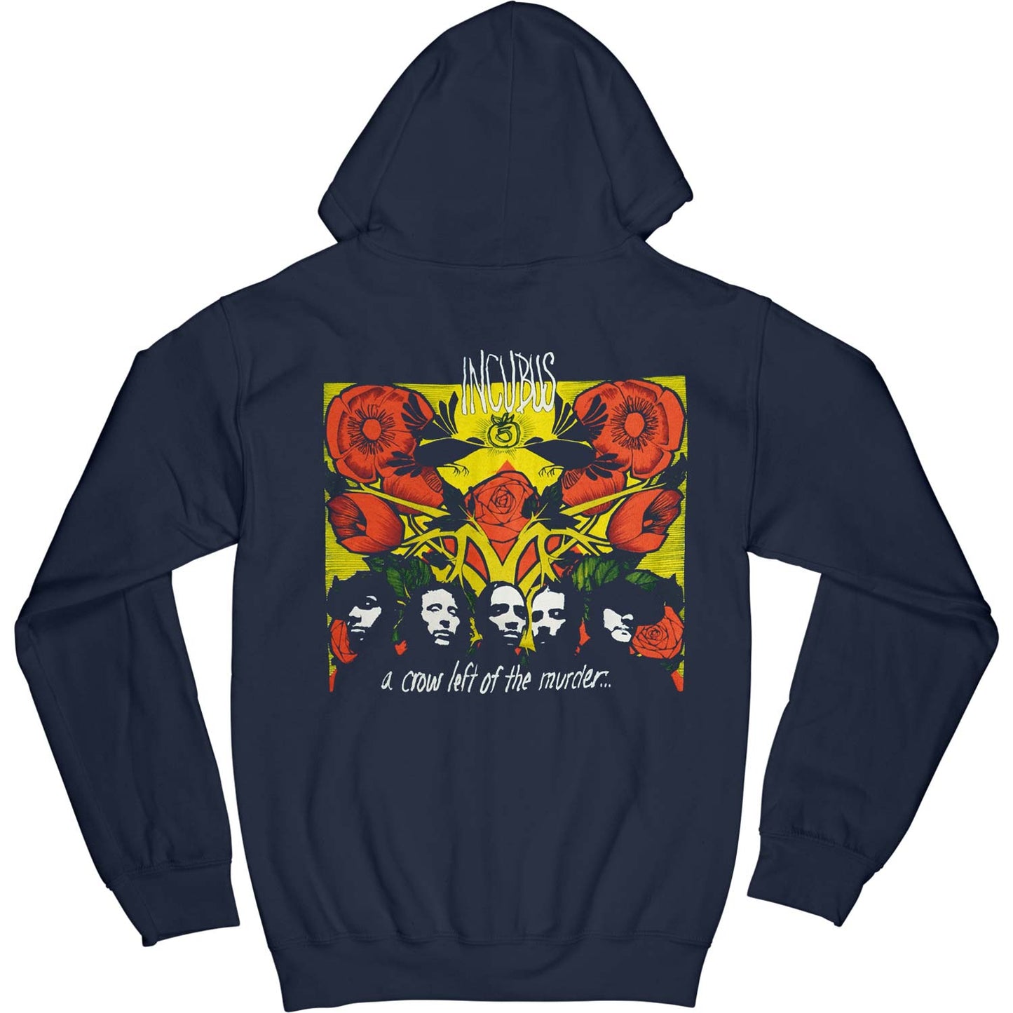 Incubus Left Of The Murder (Back Print Only) Zippered Hooded Sweatshirt