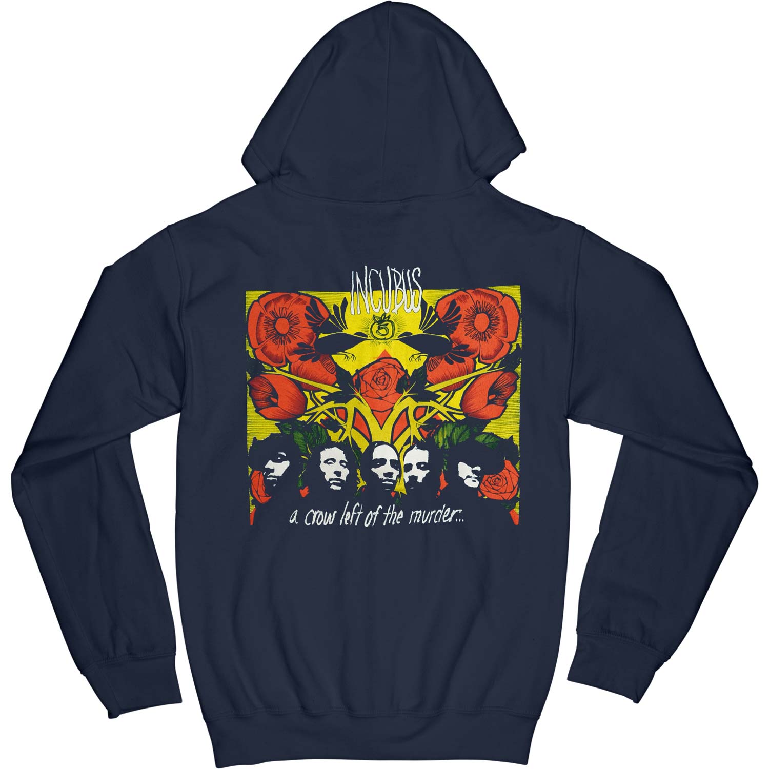 Incubus Left Of The Murder (Back Print Only) Zippered Hooded Sweatshirt