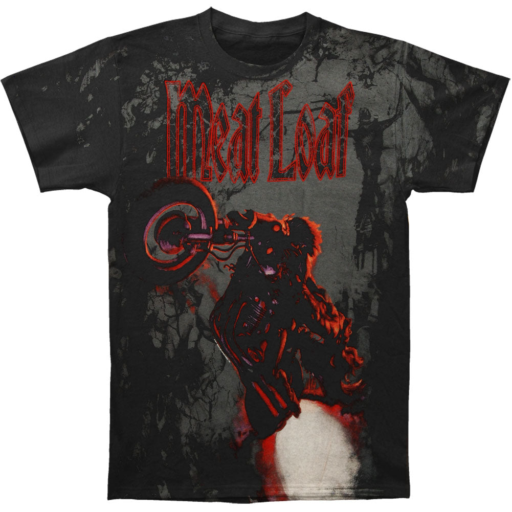 Meatloaf Cycle All Over Print 2010 Tour T-shirt