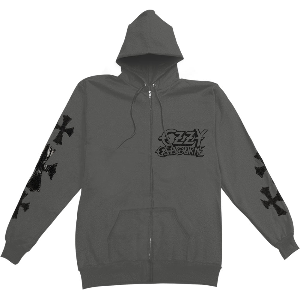 Skull & Crosses Zippered Hooded Sweatshirt