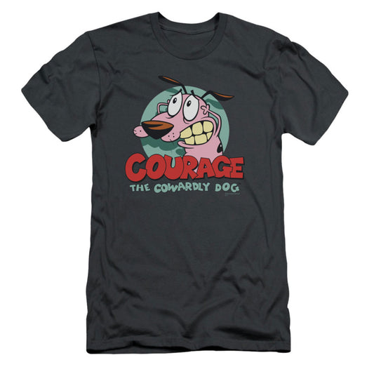 Courage The Cowardly Dog Courage Slim Fit T-shirt Front