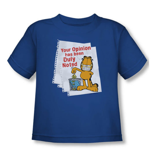 Garfield Duly Noted Childrens T-shirt