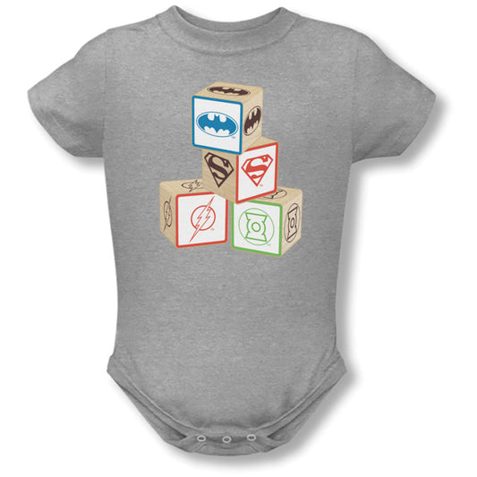 DC Comics Baby Block Bodysuit Front