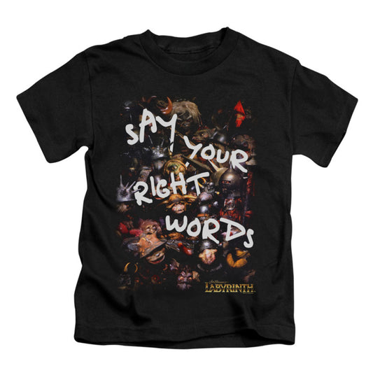 Labyrinth Right Words Childrens T-shirt