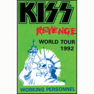 KISS Laminated Backstage Pass Front