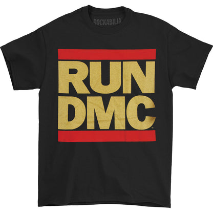 Run DMC Gold Glitter Logo T-shirt