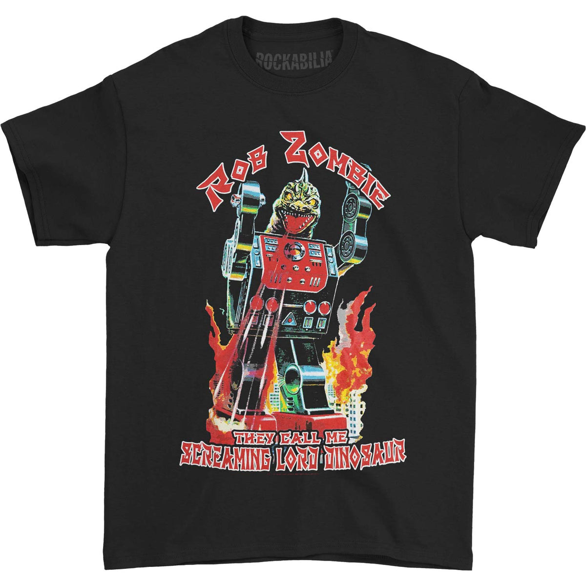 Rob Zombie Lord Dinosaur T-shirt Front