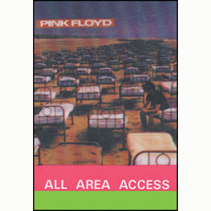 Pink Floyd Laminated Backstage Pass Front