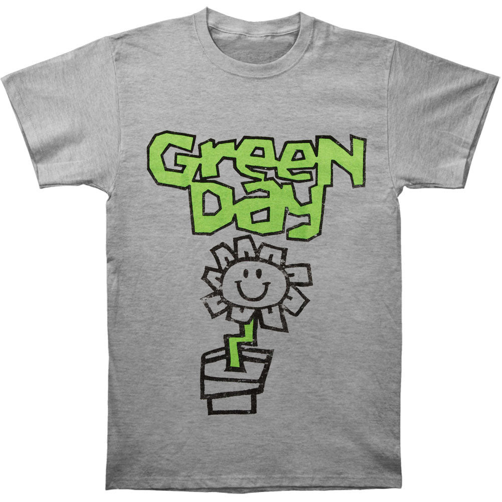 Green Day Flower Pot T-shirt Front